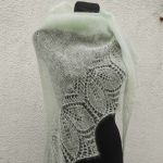  Lody pistacjowe chusta moher/jedwab - 