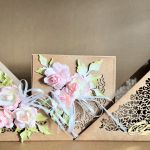 002,ślubny komplet w kolorze eco, kartka w pudełku z torebką  - 002,ślubny komplet w kolorze eco, kartka w pudełku z torebką