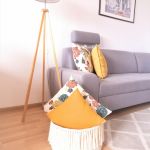 BOHO kosz,koszyk z frędzlami, duży kosz  22x17cm - 