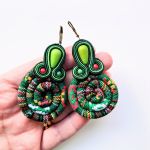 Green Masai kolczyki sutasz - 
