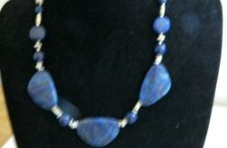 Lapis lazuli, elegancki naszyjnik