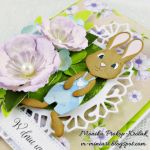 Urodzinowa kartka z króliczkiem dla chłopca - detale
