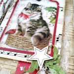 Kartka świąteczna z kotem - 