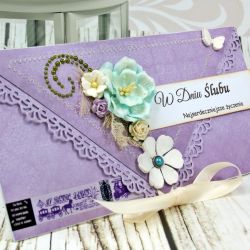 Kopertówka z okazji ślubu- na wrzosowisku