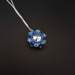 Błękitny Naszyjnik "Aqua Bohemica" - dodatek do wieczorowej sukni