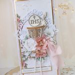 Kartka komunijna pamiątka "LovelyPink1"GOTOWA - 