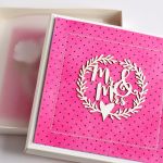 ZESTAW W PUDEŁKU malinowa kartka ślubna - malinowy komplet na ślub