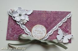 Kopertówka z okazji ślubu-'ametyst i srebro''