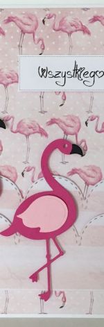 Kartka flamingi #F01R