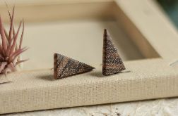 Minimalistyczne kolczyki z drewna
