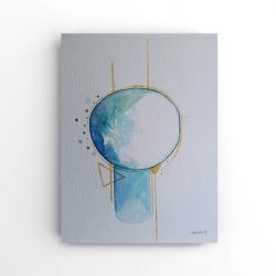 Abstrakcja-akwarela formatu 32/24 cm 