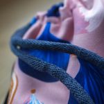 Plecak worek z weluru w figi – unikatowy plecak handmade - 