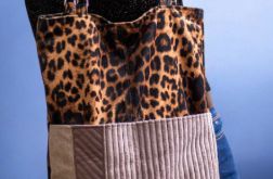 Torba z kieszeniami na ramię panterka