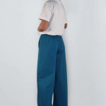 Spodnie z dzianiny dresowej szmaragdowe - 