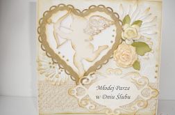 Romantyczna kartka ślubna nr 2