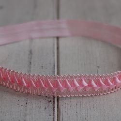 Opaska niemowlęca - Różowy diadem