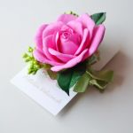 Ślubna spinka - Pink rose - 