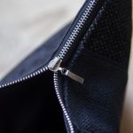 Czarna patchworkowa kosmetyczka podróżna handmade – unikat - 