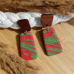 "Lexi II" - kolczyki z gliny polimerowej.