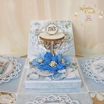 Exploding box komunijny kartka "LovelyBlue 2" - 