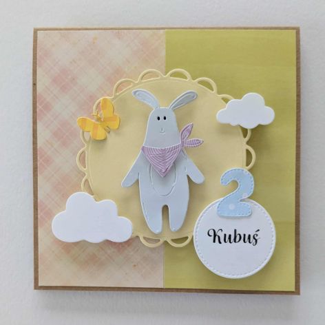 kartka na roczek 1 urodziny 2 3  wzór 3