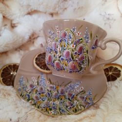 Polne dzwonki ręcznie malowany komplet