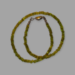 Naszyjnik z naturalnych Peridotów  - Luksusowy naszyjnik z peridotów