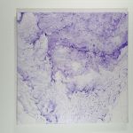 Abstrakcja pouring akryl 40 x 40 cm - Na ścianie
