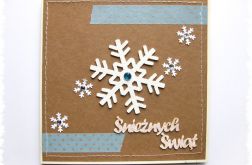 eko Kartka świąteczna ze śnieżynką