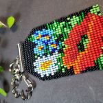 Polne Kwiaty Maki Chabry Brelok breloczek zawieszka do kluczy torebki - Polne Kwiaty Maki Chabry Brelok breloczek zawieszka do kluczy torebki