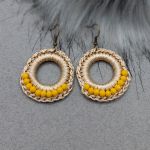 „SELENA” kolczyki szydełkowe - „SELENA” kolczyki szydełkowe