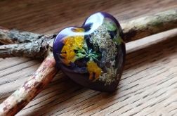 Magnes z żywicy na lodówkę - Lawendowe Serce Natury