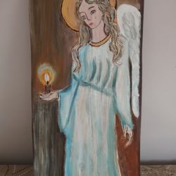 Anioł ze świecą - obraz