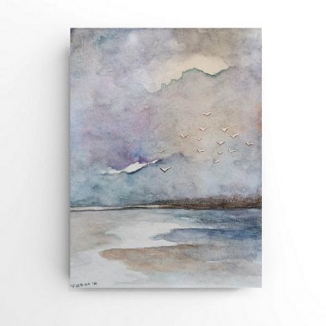 Morze 8 -akwarela formatu 24x18 cm 