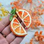 Kolczyki „Soczysta Pomarańcza” - idealne na lato! - kolczyki pomarańcze