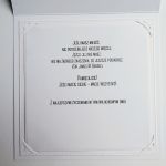 Subtelna kartka na ślub niebieskie kwiaty - Kartka ślubna z wyjątkowymi życzeniami