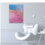 Kompozycja prac na plotnie 75x55x1 cm - 