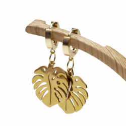 Kolczyki Monstera - Tropikalny szyk w modzie