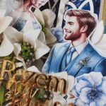 Kartka ślubna "Razem na zawsze" - Zbliżenie na kompozycję