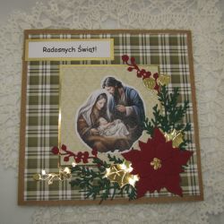 Kartka na Boże Narodzenie religijna 18