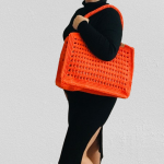 Duża torba na ramię, torebka do ręki ,pomarańczowa.  - 