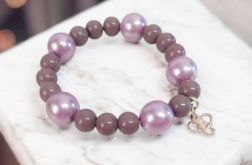 Bransoletka na gumce wrzos