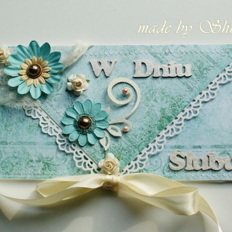 Kopertówka z okazji ślubu-  'lazurowe wybrzeże''