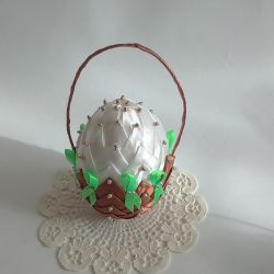 Koszyczek - Pisanka z perełkami