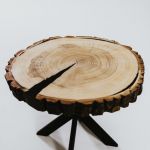 Stolik topolowy z plastra drewna 2 - 