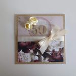 Kartka na urodziny 05 - Kartka ręcznie robiona na urodziny  kwiaty