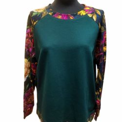 Bluzka damska ciemna zieleń, S/M wyprzedaż