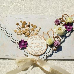 Kopertówka z okazji ślubu- letni bukietwa rapsodia