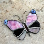 Motyl w różu i fiolecie - wiszący motyl