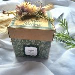 Kartka exploding box ślub zielona spersonalizowana - c